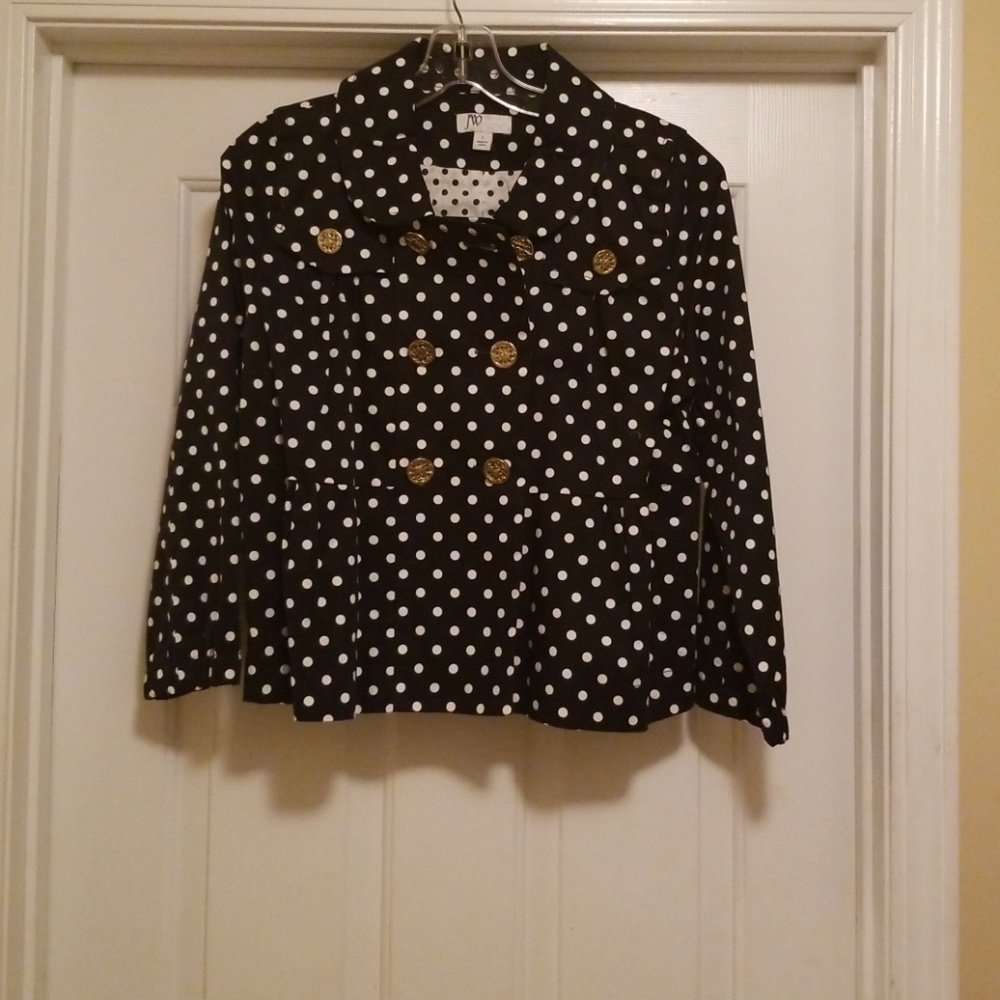 💞NWOT JW Polka Dot Swing Jacket